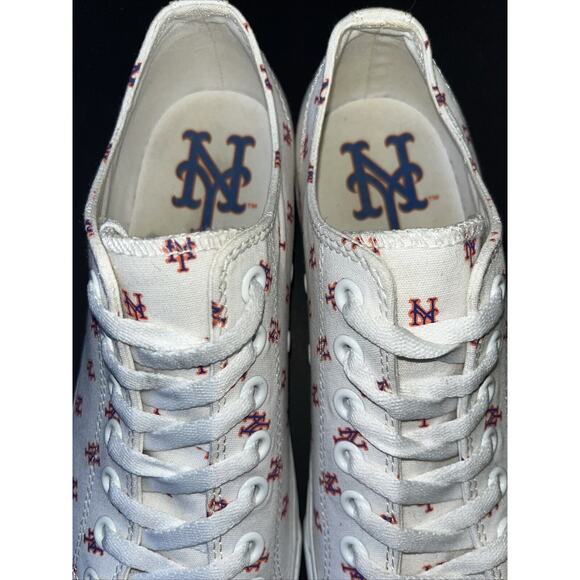 Row One Unisex New York‎ Mets canvas Logo Shoes Mens 9.5 Woman’s 11 main image 5